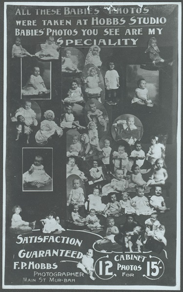 Advertisment for baby photographs. M6-11