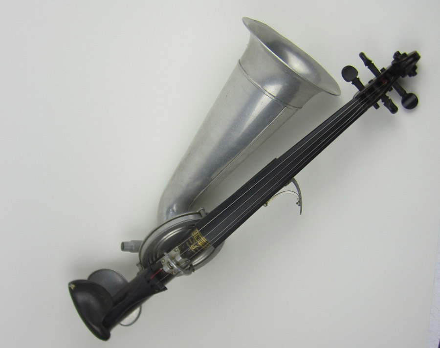 Bunny Breillat’s horn violin. Tweed Regional Museum Collection MUS2014.63