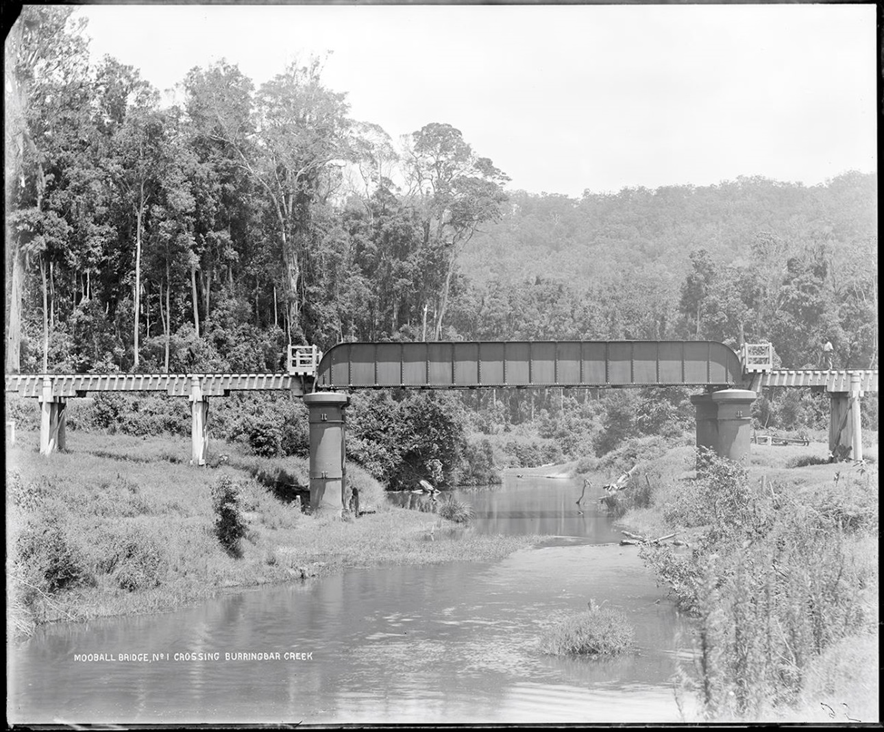 A photograph of Mooball bridge crossing. 