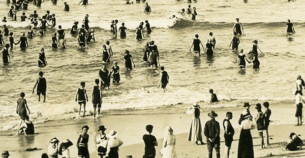 Topless men not allowed - Greenmount Beach C.1910