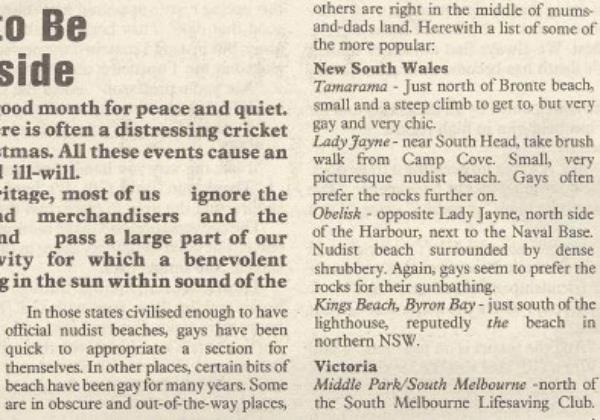 Outrage: A Magazine for Lesbians and Gay Men, no. 20, December 1984.